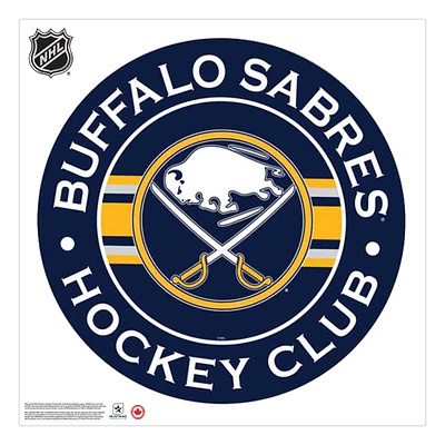 Buffalo Sabres - 36'' x 36'' Team Repositional Stripe Design Vinyl Wall Decal