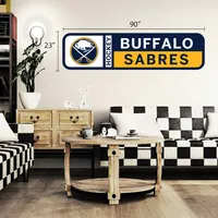 Buffalo Sabres - 90'' x 23'' Team Logo Repositionable Wall Decal