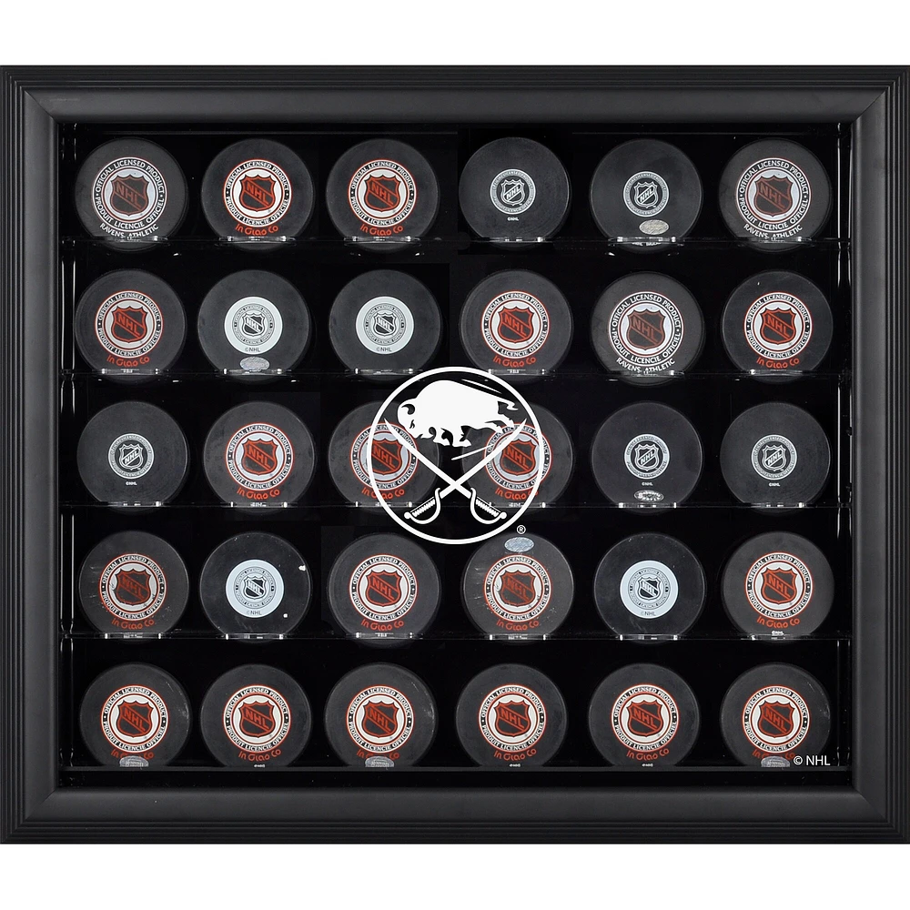 Buffalo Sabres Black Framed (2020-Present) 30-Puck Display Case