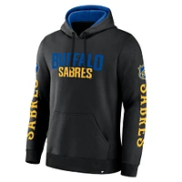 Men's Fanatics Black Buffalo Sabres Big City Legacy Fleece Pullover Hoodie
