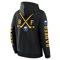 Men's Fanatics Black Buffalo Sabres Big City Legacy Fleece Pullover Hoodie