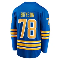 Men's Fanatics Jacob Bryson Royal Buffalo Sabres Home Breakaway Player Jersey