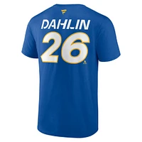 Men's Fanatics Rasmus Dahlin Royal Buffalo Sabres Authentic Pro Prime Name & Number T-Shirt