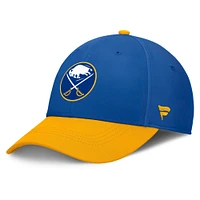 Men's Fanatics Royal/Gold Buffalo Sabres Authentic Pro Rink Flex Hat