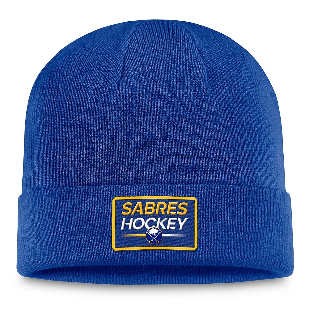 Men's Fanatics Royal Buffalo Sabres Authentic Pro Cuffed Knit Hat