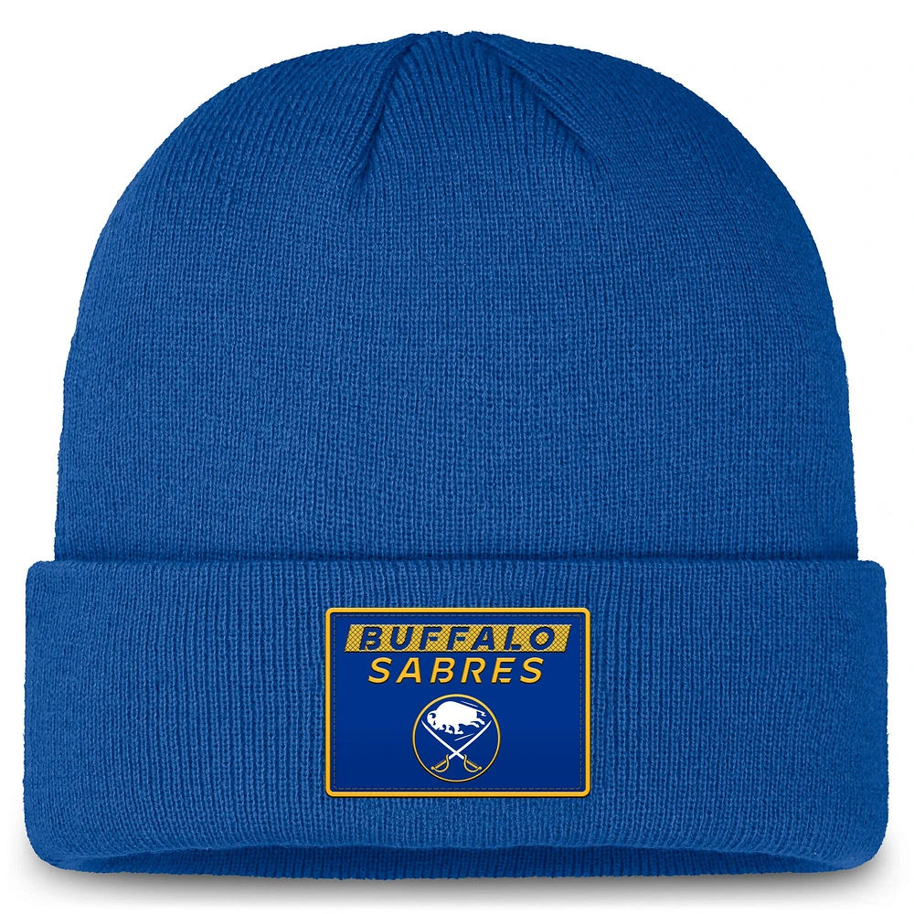 Men's Fanatics Royal Buffalo Sabres Authentic Pro Cuffed Knit Hat