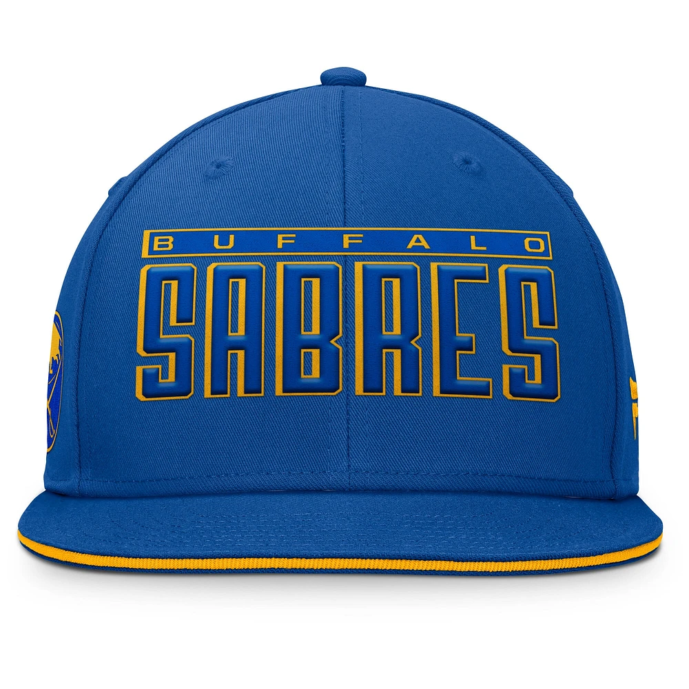 Men's Fanatics Royal Buffalo Sabres Fundamental Gino Stack Snapback Hat