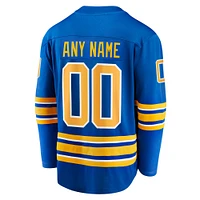 Men's Fanatics  Royal Buffalo Sabres Home Premier Breakaway Custom Jersey