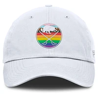 Men's Fanatics White Buffalo Sabres PRIDE Adjustable Hat