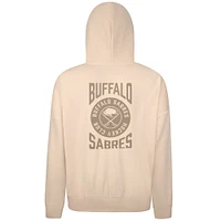 Men's Levelwear Cream Buffalo Sabres Contact Stamp Pullover Hoodie