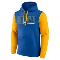 Men's Royal Buffalo Sabres Deliver Fleece Pullover Hoodie