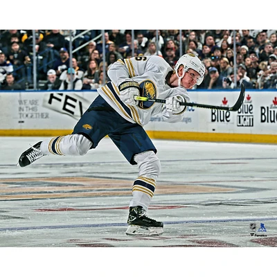 Rasmus Dahlin Buffalo Sabres Unsigned 50th Anniversary Season Alternate Jersey Shooting Photograph