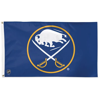 WinCraft Buffalo Sabres Drapeau unilatéral avec logo 3 pi x 5 pi
