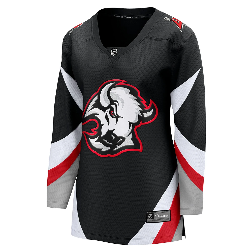 Women's Fanatics Black Buffalo Sabres Alternate Premier Breakaway Blank Jersey