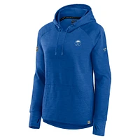 Women's Fanatics  Heather Royal Buffalo Sabres Authentic Pro Pullover Hoodie