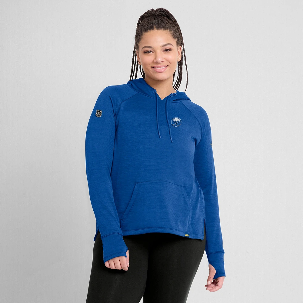Women's Fanatics  Heather Royal Buffalo Sabres Authentic Pro Pullover Hoodie