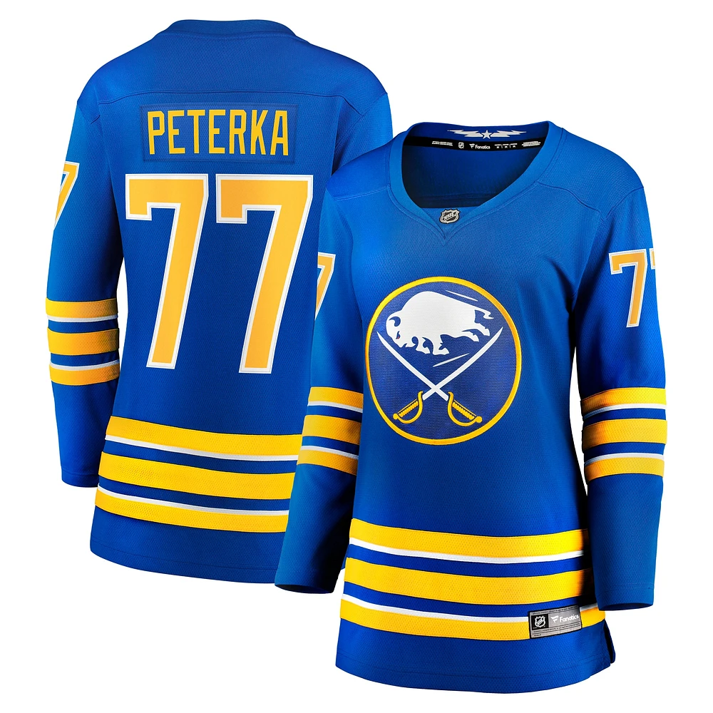 Women's Fanatics JJ Peterka Royal Buffalo Sabres Home Breakaway Player Jersey