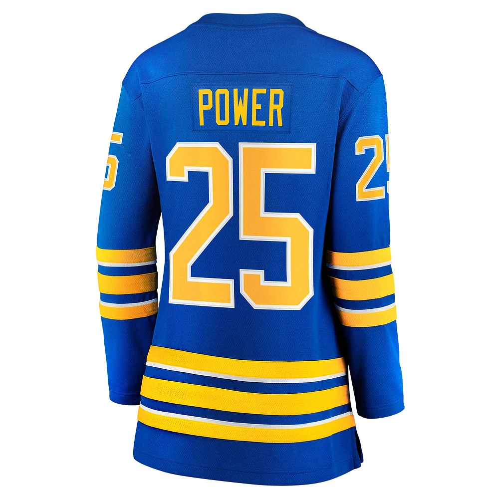 Maillot de joueur échappé à domicile Fanatics Owen Power Royal Buffalo Sabres pour femmes