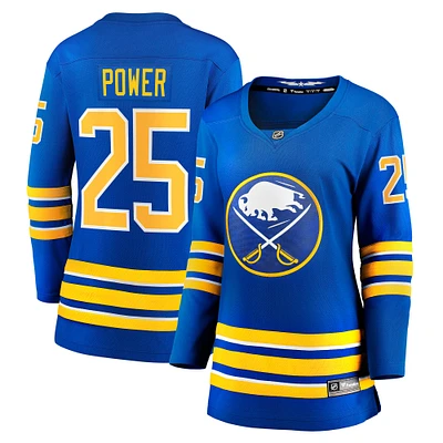 Maillot de joueur échappé à domicile Fanatics Owen Power Royal Buffalo Sabres pour femmes