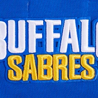 Women's Pro Standard  Royal Buffalo Sabres Area Code Cropped Pullover Sweatshirt