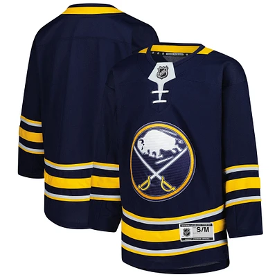 Maillot domicile Premier des Sabres de Buffalo la marine pour jeunes