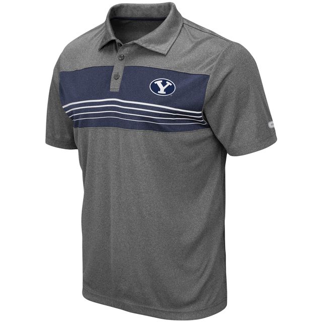 Polo Colosseum anthracite chiné BYU Cougars Smithers pour homme