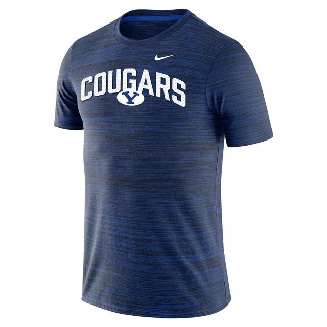 T-shirt de performance Nike Royal BYU Cougars Velocity Team Issue pour homme
