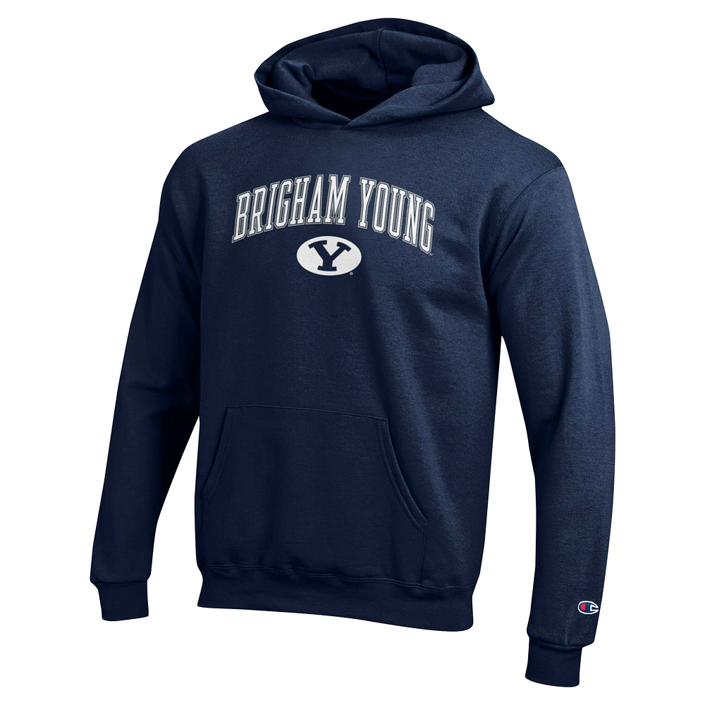 Youth Champion Navy BYU Cougars Campus Pullover Hoodie