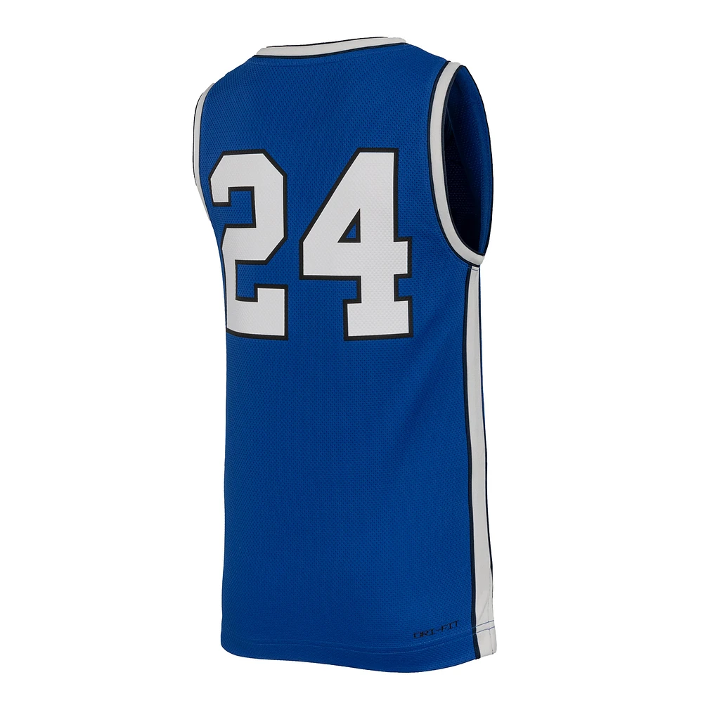 Youth Nike #24 Royal BYU Cougars Replica Basketball Jersey