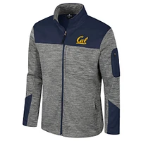 Men's Colosseum  Gray/Navy Cal Bears Guard Full-Zip Jacket