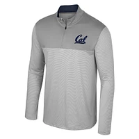 Men's Colosseum Gray Cal Bears Tuck Quarter-Zip Top