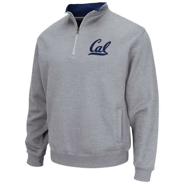 Veste à quart de zip avec logo l'équipe Cal Bears Tortugas Colosseum gris chiné pour hommes