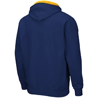 Men's Colosseum Navy Cal Bears Arch & Logo 3.0 Full-Zip Hoodie