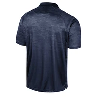 Men's Colosseum Navy Cal Bears Honeycomb Raglan Polo