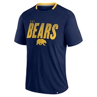 Men's Fanatics Navy Cal Bears Defender Fade Slant T-Shirt