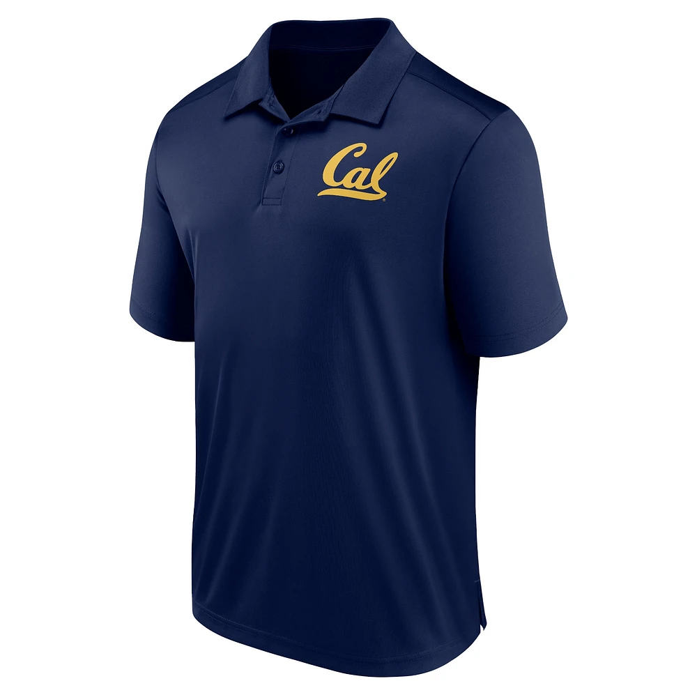 Men's Fanatics Navy Cal Bears Left Side Block Polo