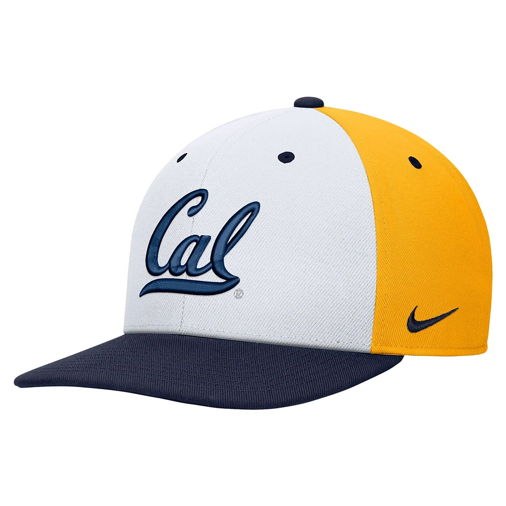 Men's Nike White/Gold Cal Bears Pro Performance Snapback Hat
