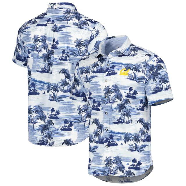 Chemise boutonnée Tommy Bahama Navy Cal Bears Tropical Horizons pour homme