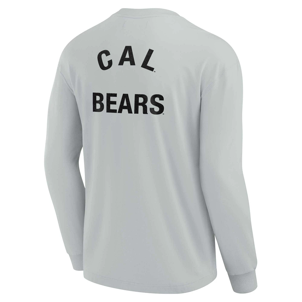 T-shirt unisexe Fanatics Grey Cal Bears Elements super doux à manches longues