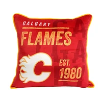 Calgary Flames 2-Pack 50" x 60" Holiday Throw Blanket and Cushion Set