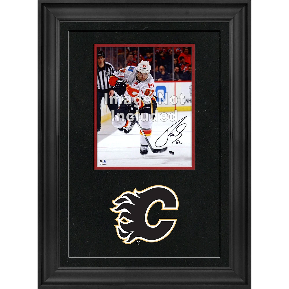 Cadre photo vertical de luxe 8'' x 10'' des Flames de Calgary avec logo de l'équipe