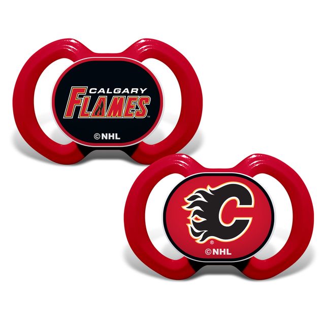 Équipe de 2 pièces des Flames de Calgary pour bébé - Ensemble de tétines