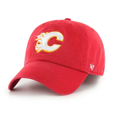 Casquette ajustée franchise classique des Flames de Calgary '47 rouge pour hommes
