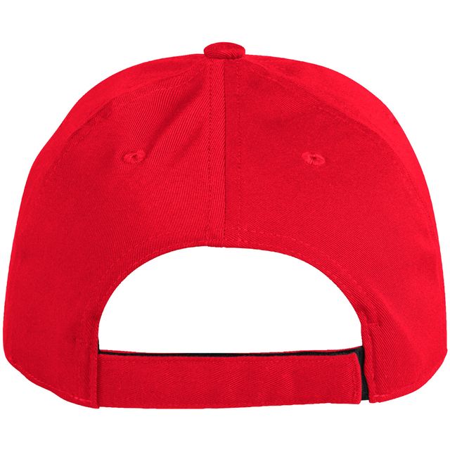 Casquette ajustable à trois bandes adidas Calgary Flames rouges pour hommes