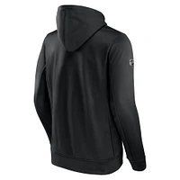 Men's Fanatics Black Calgary Flames  Authentic Pro Alternate Logo Fleece Pullover Hoodie