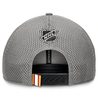 Men's Fanatics Gray Calgary Flames Authentic Pro Home Ice Trucker Adjustable Hat