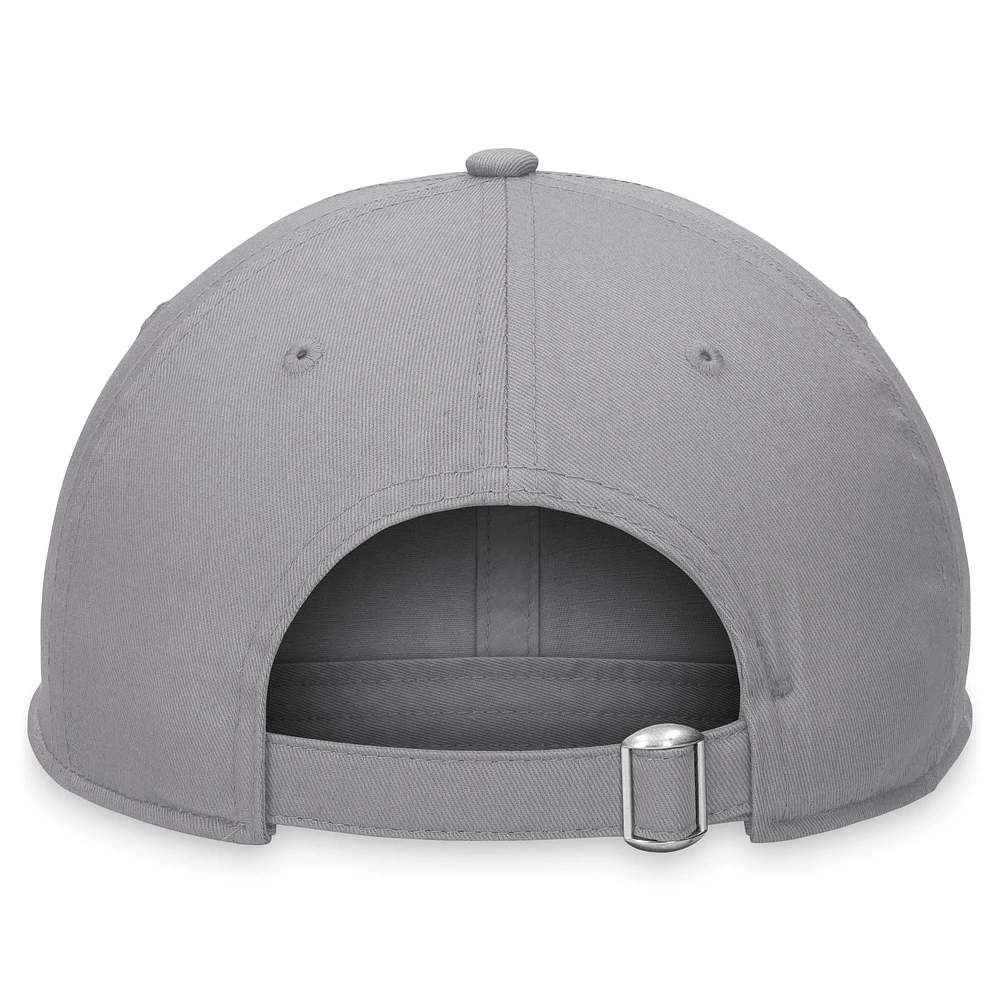 Men's Fanatics Gray Calgary Flames Extra Time Adjustable Hat