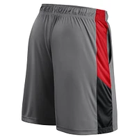 Men's Fanatics Gray Calgary Flames Logo Shorts