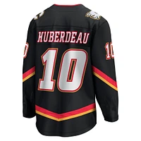 Men's Fanatics Jonathan Huberdeau Black Calgary Flames Alternate Premier Breakaway Player Jersey