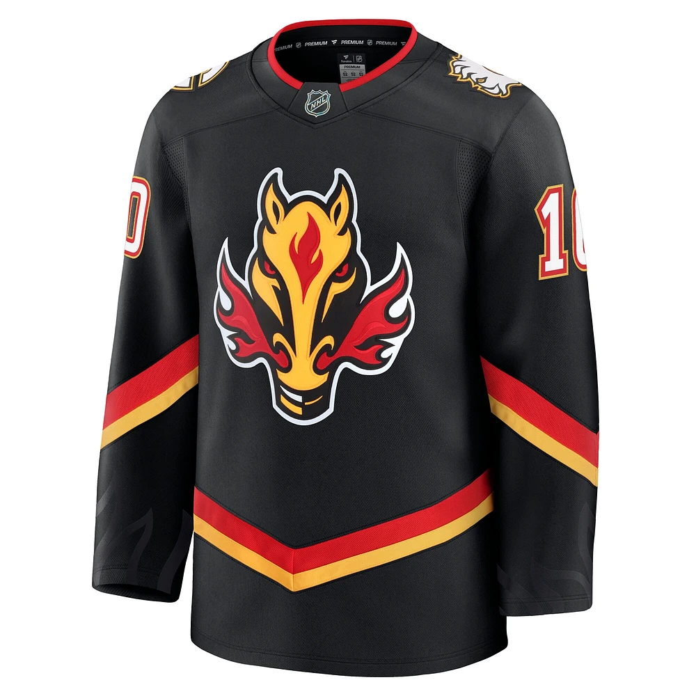 Men's Fanatics Jonathan Huberdeau Black Calgary Flames Alternate Premium Player Jersey